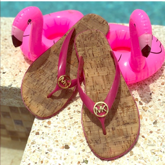 Michael Kors Shoes - Michael Kors Fuchsia Beach Sandals